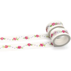 Removable Floral Printed Washi Tape For Scrapbook Beautifying