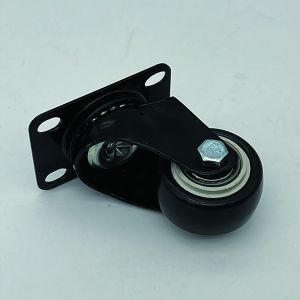 Polyurethane Swivel Plate Caster Wheels No Noise 1.5 Inch