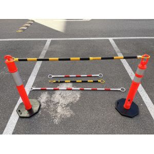 Plastic Road Separator Spring Post with 6kg and 8kg PE T-Top Bollard Post