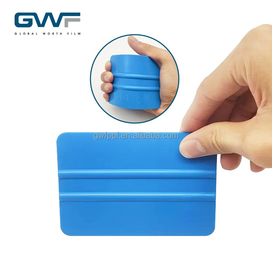 Custom Logo Window Film Tools Screen Printing Squeegees Plastic Felt Applicator Replaceable