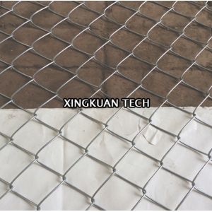 9 Gauge Hot Dipped Galvanized Chain Link Fence , Diamond Wire Mesh For Garden