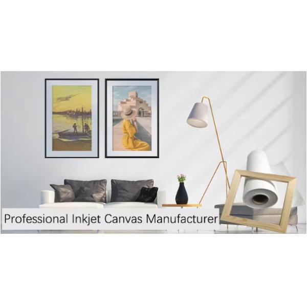 Wide Format Printing Cotton Canvas Waterproof For Latex Printers