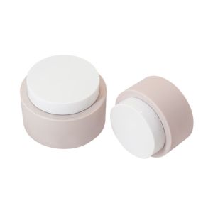 Pink Round Polypropylene Empty Cream Containers 50g 100g OD 70mm