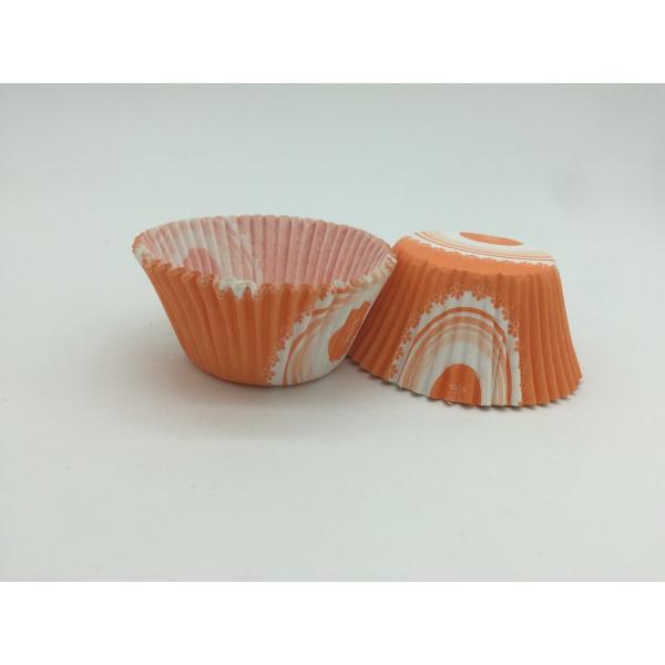 Orange Greaseproof Cupcake Liners Carrot Muffin Cake Mould Custom Shape Paper