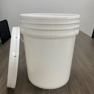 Supply Clear Plastic Pail 20L Bucket with Lid and Certificate