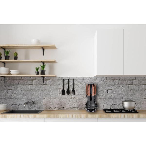 Kitchen Accessories Cooking Utensils Non Toxic Customized with Black ABS Handle Tools