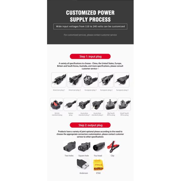 Intelligent Electric Vehicle Lead Acid Battery Charger 60v 30ah 72v 40ah Automatic Pulse E-bike Charger With Power Display