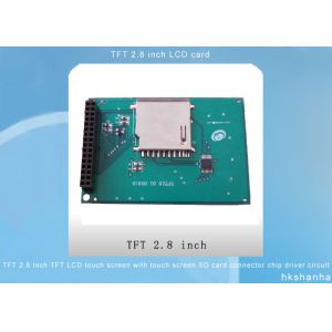 TFT 2.8 inch TFT LCD touch screen with touch screen SD card connector chip IC