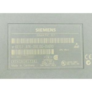 Wholesale SIEMENS 6ES7416-3XL00-0AB0 SIMATIC S7-400, CPU 416-3 WORK MEMORY 3.2 MB (1.6 MB CODE, 1.6 MB DATA) 1ST INTERFACE MPI/DP from china suppliers