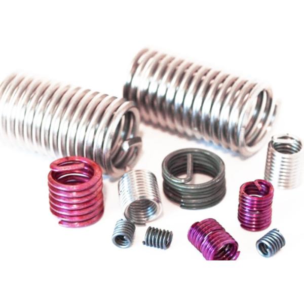 Purple finishing Carbon steel Wire Thread Insert Customized Anodizing plating M6