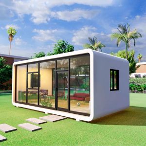 Galvanized Steel Frame Aluminum board Prefab House for Living in Container