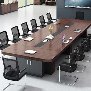 2.4m Office Conference Table Rectangular Large Conference Desk