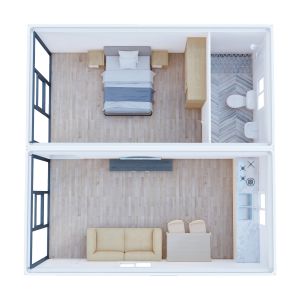 Folding Flat Pack Container House 3 20 Ft Container Home