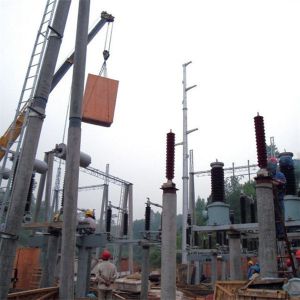 Q345B / A572Electrial Substation Steel Structures with Standard GB / T