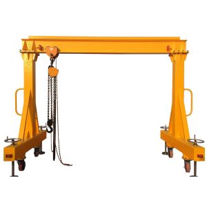 Concrete 7.5T Portable Gantry Crane With Electric Mobile Hoist