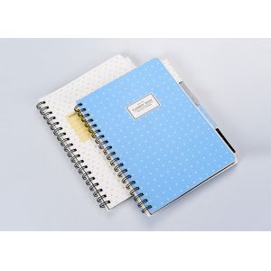 Smooth Corner Thread Stitched Plain Cover Notebooks With Spiral / Y - O Binding