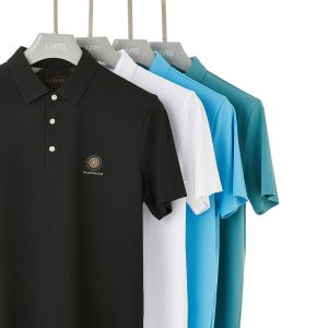 Green Printing 170-210 Grams Custom Men's Polo Shirts 100% Cotton Polo Tshirts