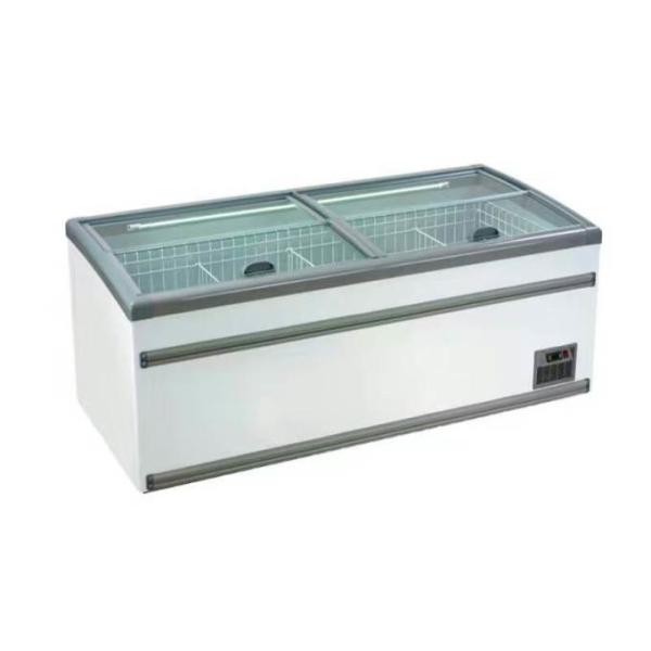 Hypermarket Combined Open Top Aht Island Freezer With Sliding Door