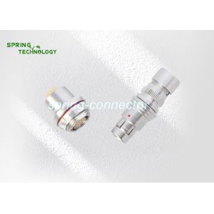 SPRING Circular Push Pull Self-Latching Metal Cable Waterproof Connector