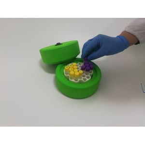 Biology Experiment Cell Freezing Container For 30*1*2ml Cryogenic Vials Alcohol