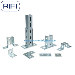 Angle Plate 2 Hole Unistrut Channel Fittings Galvanized Steel
