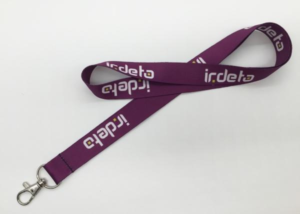Quality Custom sublimated  polyester lanyards with different letters with lobster clips for sale