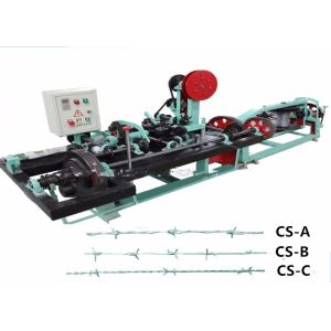Durable Fencing Wire Manufacturing Machine , High Standard Barbed Wire Machine