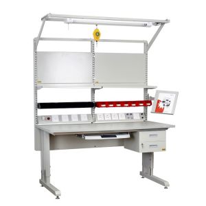 Customized ESD Work Table Adjustable Heavy Duty Antistatic Lab Workbench