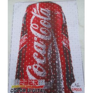 Sublimation Coated Knitted Mesh Digital Printing Fabric 130G/Sqm