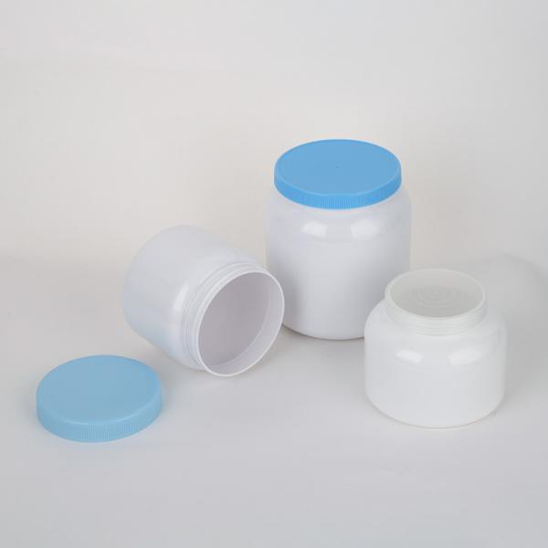 Quality New Design 400g 1000g Plastic Milk Protein Powder PET Container Can With Screw Cover for sale