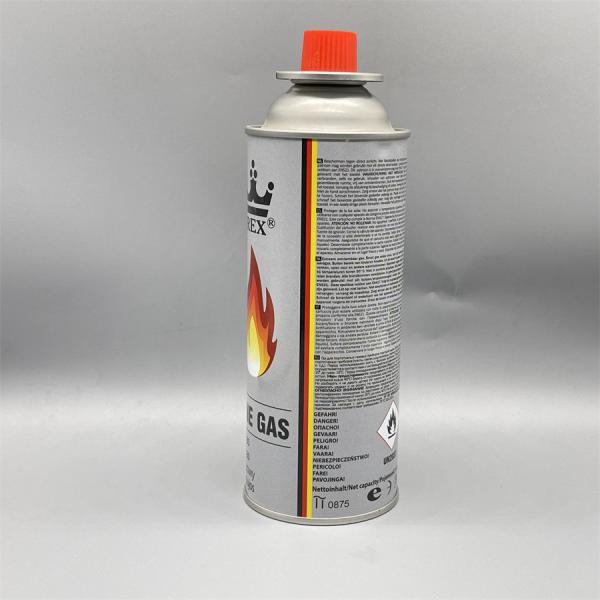 Butane Gas Can Straight Wall Diameter 65X158mm Refillable Aerosol Tin Can