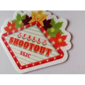 No Shrinking Custom Sublimated Patches Iron On Backing Dry Cleanable