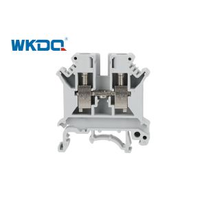 JUK 6N Din Rail Mounted Terminal Block Connector , Quick Connect Terminal Block