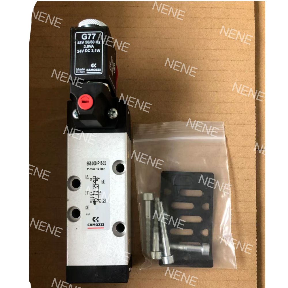 CAMOZZI 951-000-P11-23-G7J Solenoid Valve ISO5599-1 Size 1 5/2 way, Double