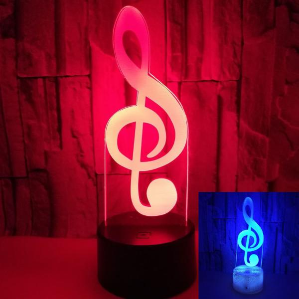 Quality Note 3D LED company logo night light Colorful touch remote control atmosphere gift 3D small table lamp Custom OEM LOGO for sale