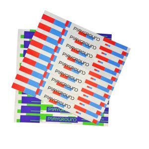 China Customized Waterproof Paper Wristband with Bar Coding and Digital Printing on sale