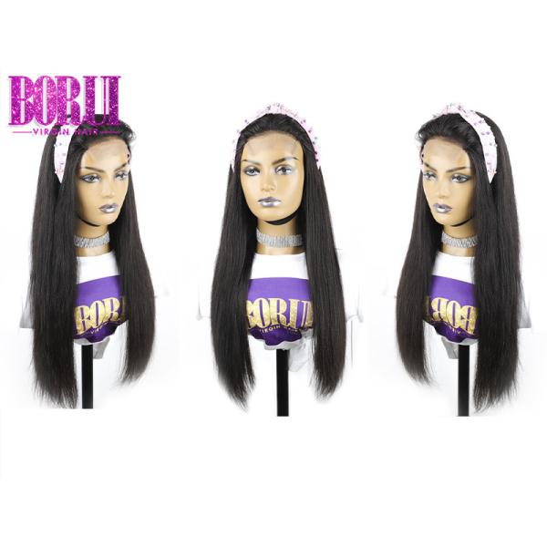 Quality 250% Density Hand Made Custom Made Lace Wigs , Straight Custom Closure Wigs Wave Lace for sale