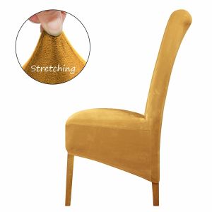 Buy cheap Stretch Spandex Fabric Dining Room Chairs Seat Slipcover With Elastic Band from wholesalers