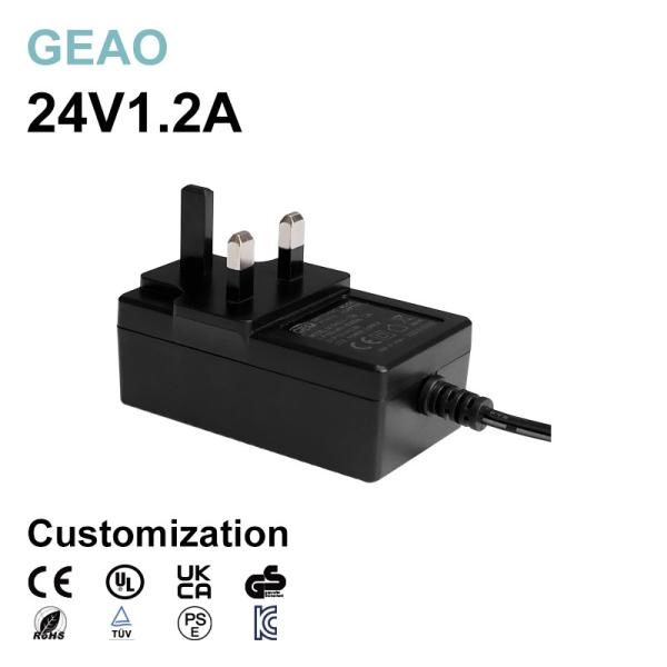 Quality 24V 1.2A Wall Mounted Power Adapters For Customization Nintendo Laboratory Water Pump Digital Photo Frame for sale