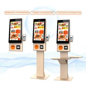 Self Ordering Payment Kiosk with 23.8 Inch Touch Display and Card Payment for