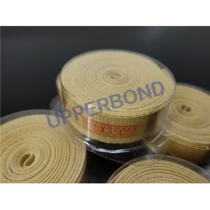MK9 Cigarette Machine Parts Yellow Fiber Garniture Tape 18 * 3505 Mm