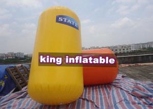 Wholesale Yellow / Orange Inflatable Water Floating Buoys , Lead Free PVC Floating Toys from china suppliers
