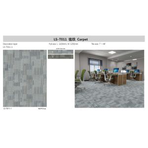 Fireproof Carpet Vinyl Flooring Waterproof Eco Friendly Unilin Click GKBM LS