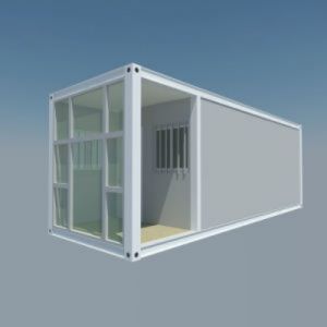 Steel Structure 20ft Custom Size Mobile Cabins Flat Pack Container Modular House