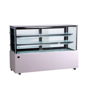 Factory Direct Sales Right Angle Stainless Steel Glass Material Cake Refrigerati