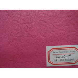 Pink Color PU Artificial Leather Anti-Mildew for Garment, Home Textile,