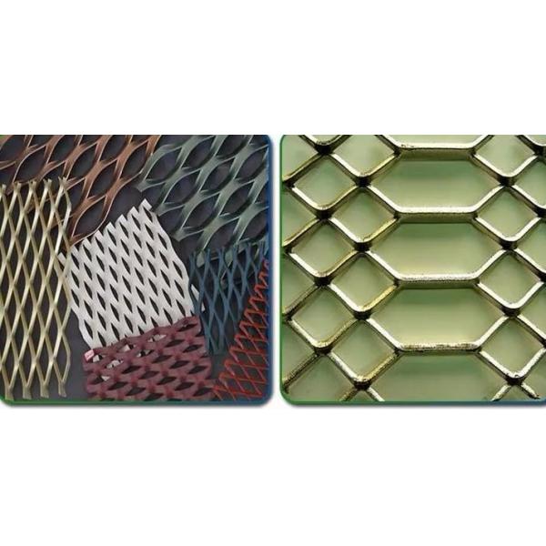 Decorative 8mm Thick Perforated Metal Wire Mesh Expanded Diamond