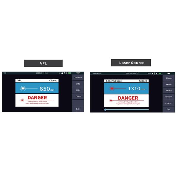 100Km Fiber Optic Tool Kit LCD Screen 1310nm 1550nm Two Wavelengths Mini Pro OTDR