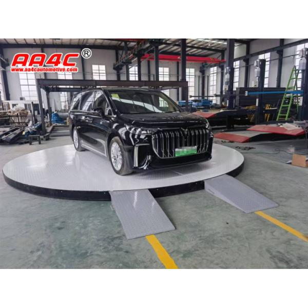 Quality AA4C 3T 5M diameter Rotating Car Turntable Auto Show Turntable Car Rotating Platform With Ramp Low Profile 185mm for sale