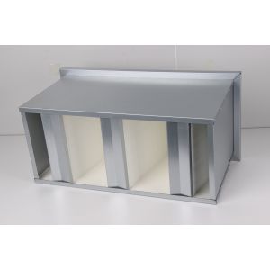 Aluminum Steel Frame Box V Type Filter , Stable HEPA Air Filters For AHU System